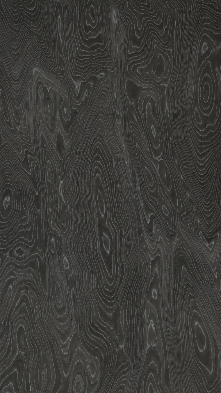 Lembar veneer kayu asli Lamina Midnight Burl 084