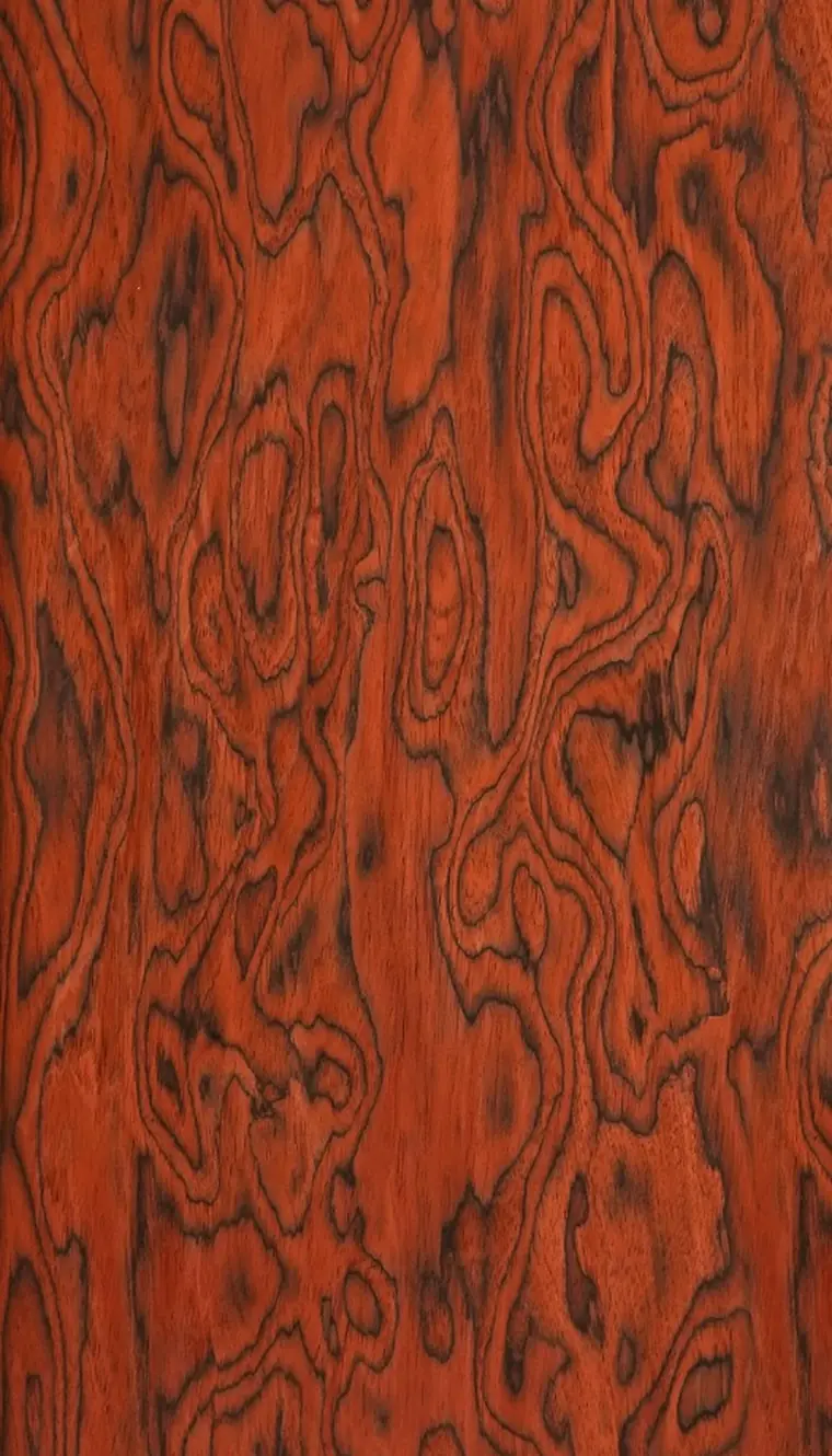 Lembar veneer kayu asli Lamina Red Gothic
